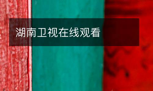 湖南衛視在線觀看